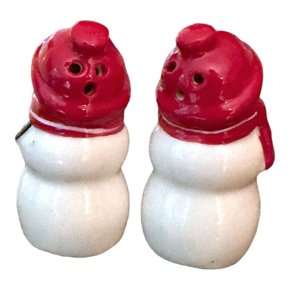 NEW Cracker Barrel Christmas Holidays Winter Snowman Salt & Pepper Shaker Set - Picture 7 of 8